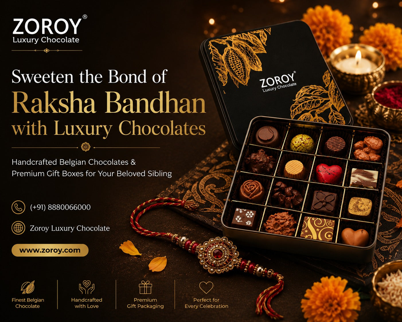 Gifts for Sister & Brother – Send Rakhi with Chocolates to India