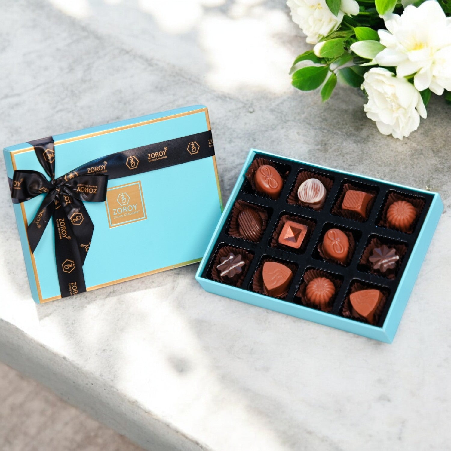 ZOROY Assorted Delite Chocolate Gift Box of 12 confection (132 Gms) - ZOROY