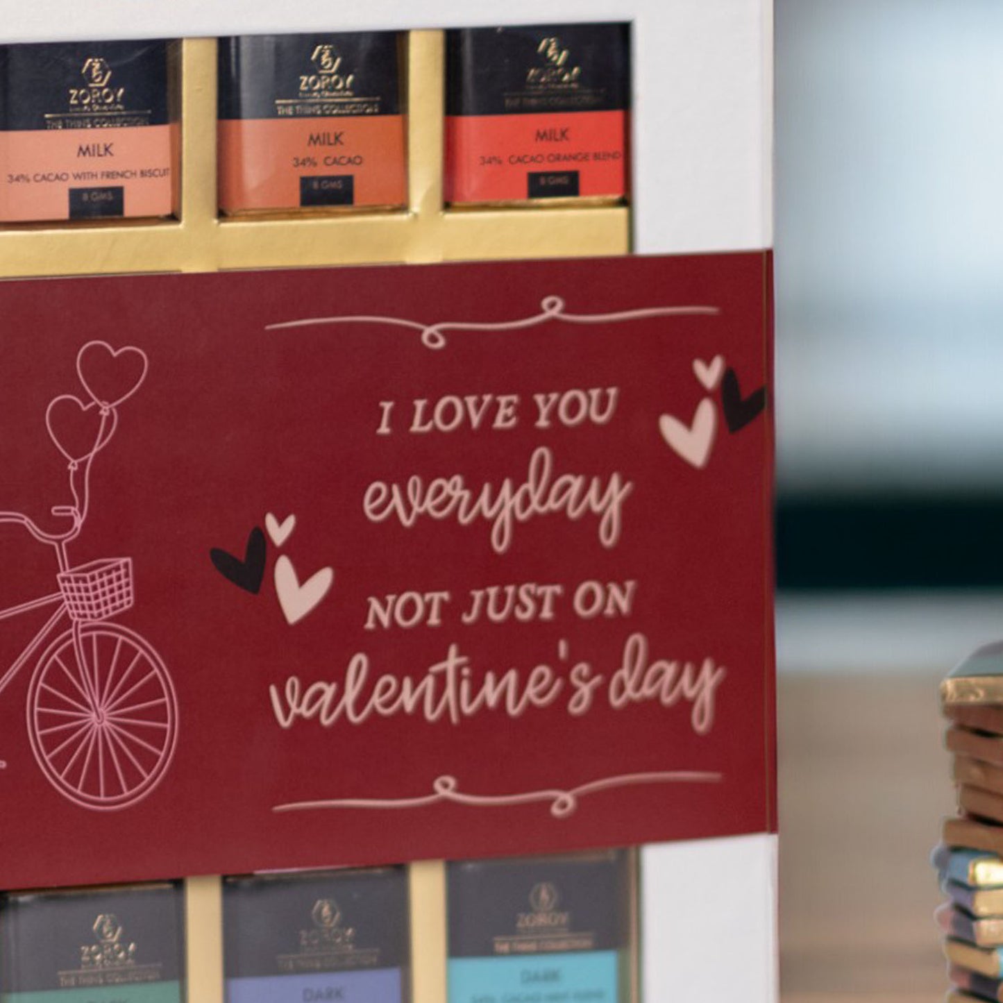 ZOROY I love you everyday Box of 16 Thins