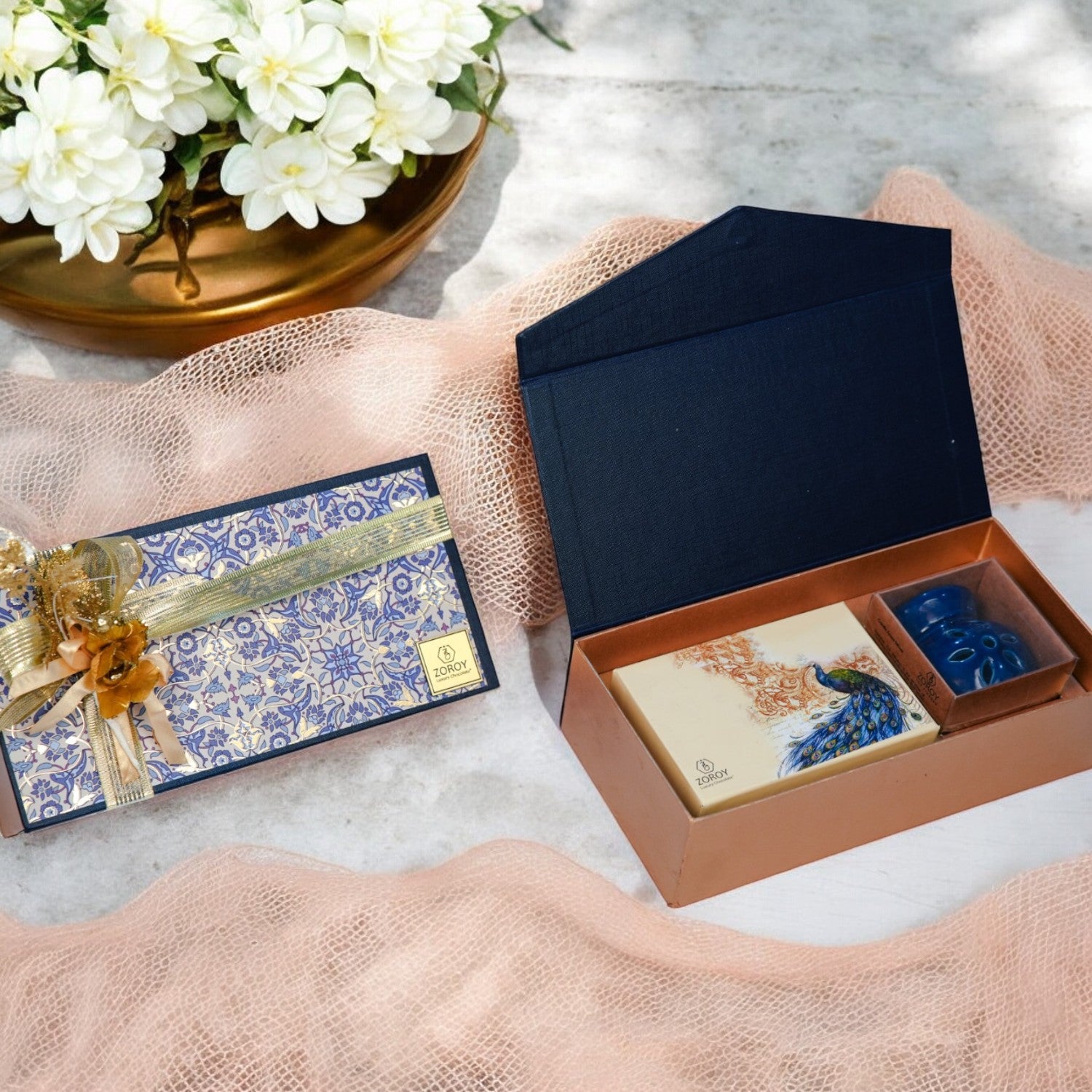 ZOROY Combo fragrance diffuser box with chocolates Gift Combo