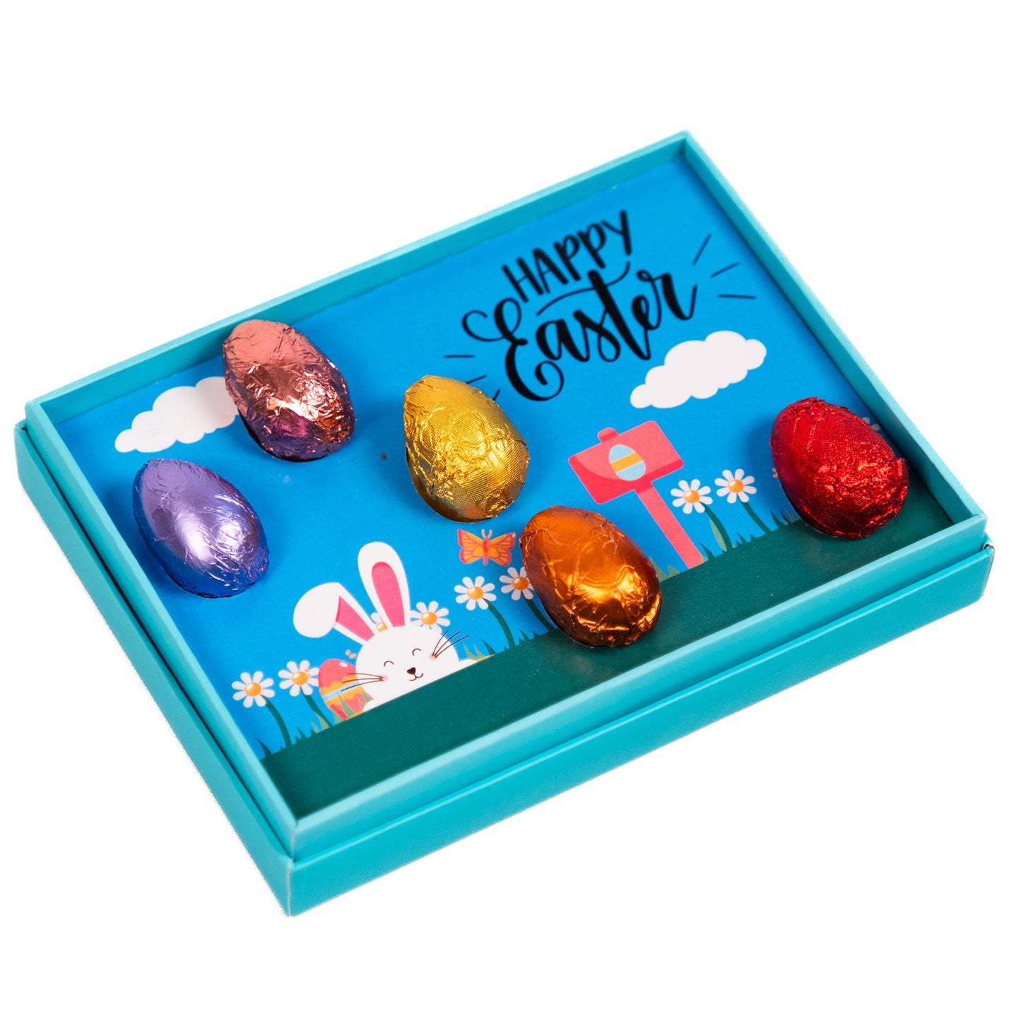 ZOROY Luxury Chocolate Easter Egg Box | Pack of 5 Mini Cream Filled Eggs | Premium Milk Chocolate Treats | Easter Basket Filler, Egg Hunt Goodies, Party Favors & Festive Gifting for Kids & Adults