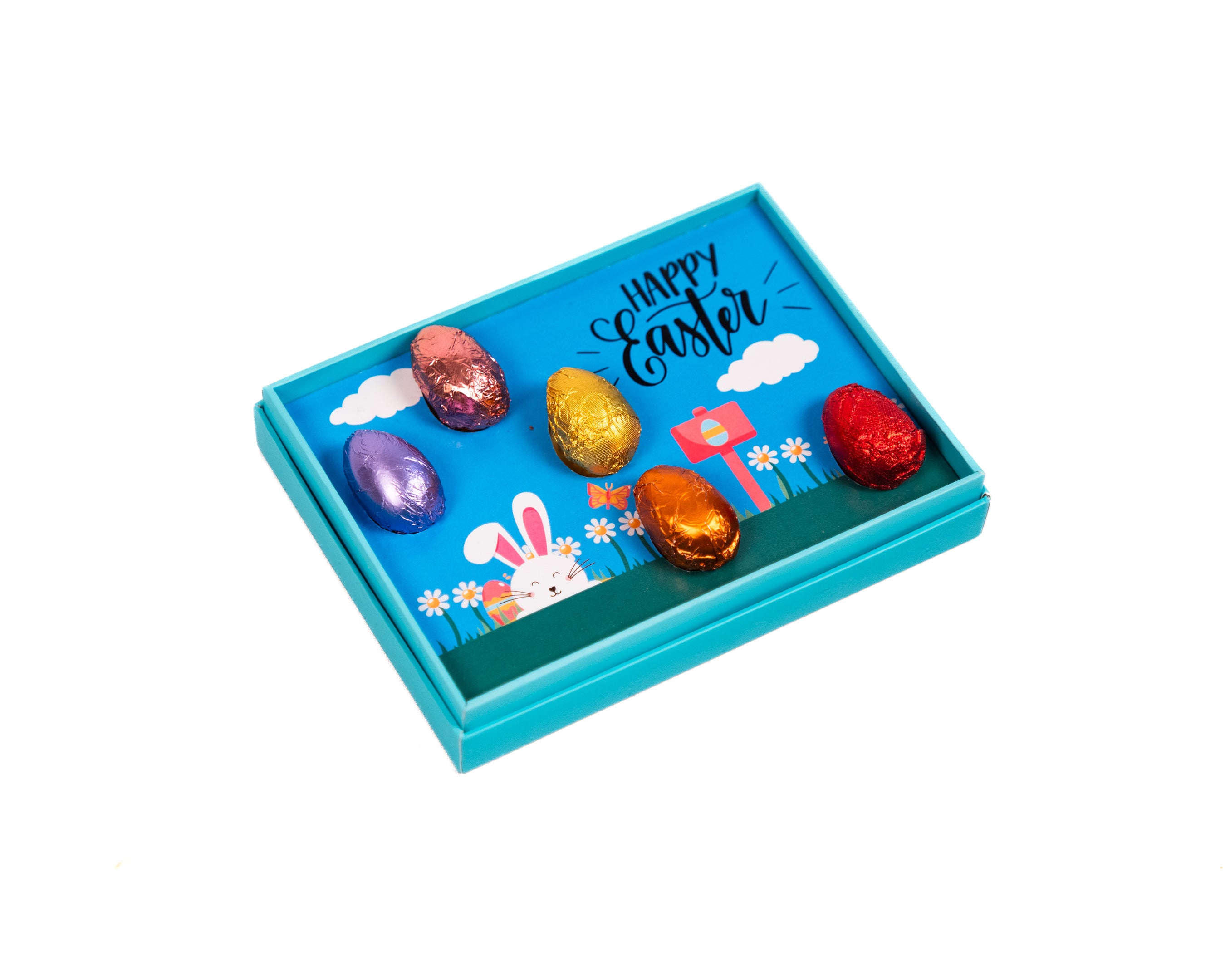 ZOROY Luxury Chocolate Easter Egg Box | Pack of 5 Mini Cream Filled Eggs | Premium Milk Chocolate Treats | Easter Basket Filler, Egg Hunt Goodies, Party Favors & Festive Gifting for Kids & Adults