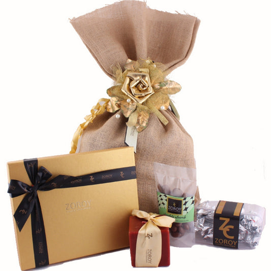 ZOROY Extravagant Gift Hamper Bag with Assorted Goodies