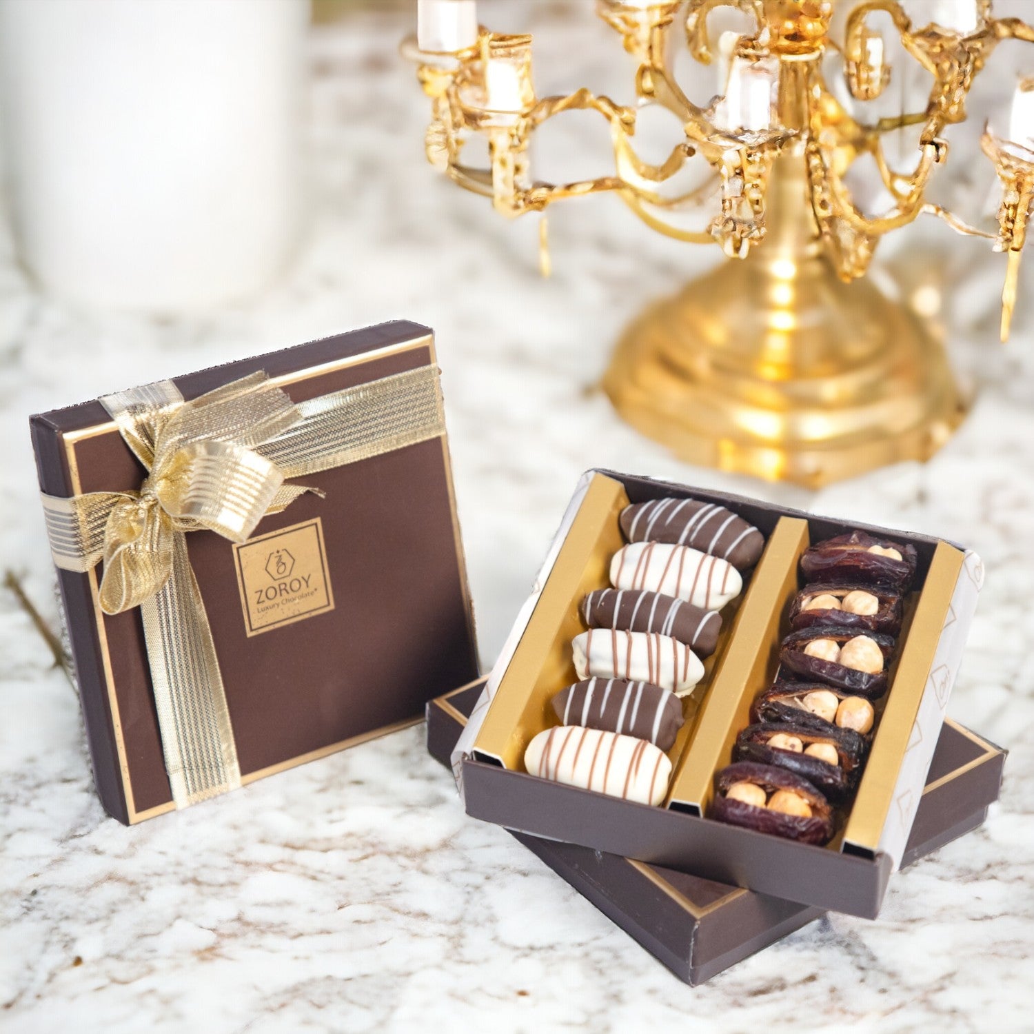 ZOROY Assorted Dry Fruit Filled Dates 180G