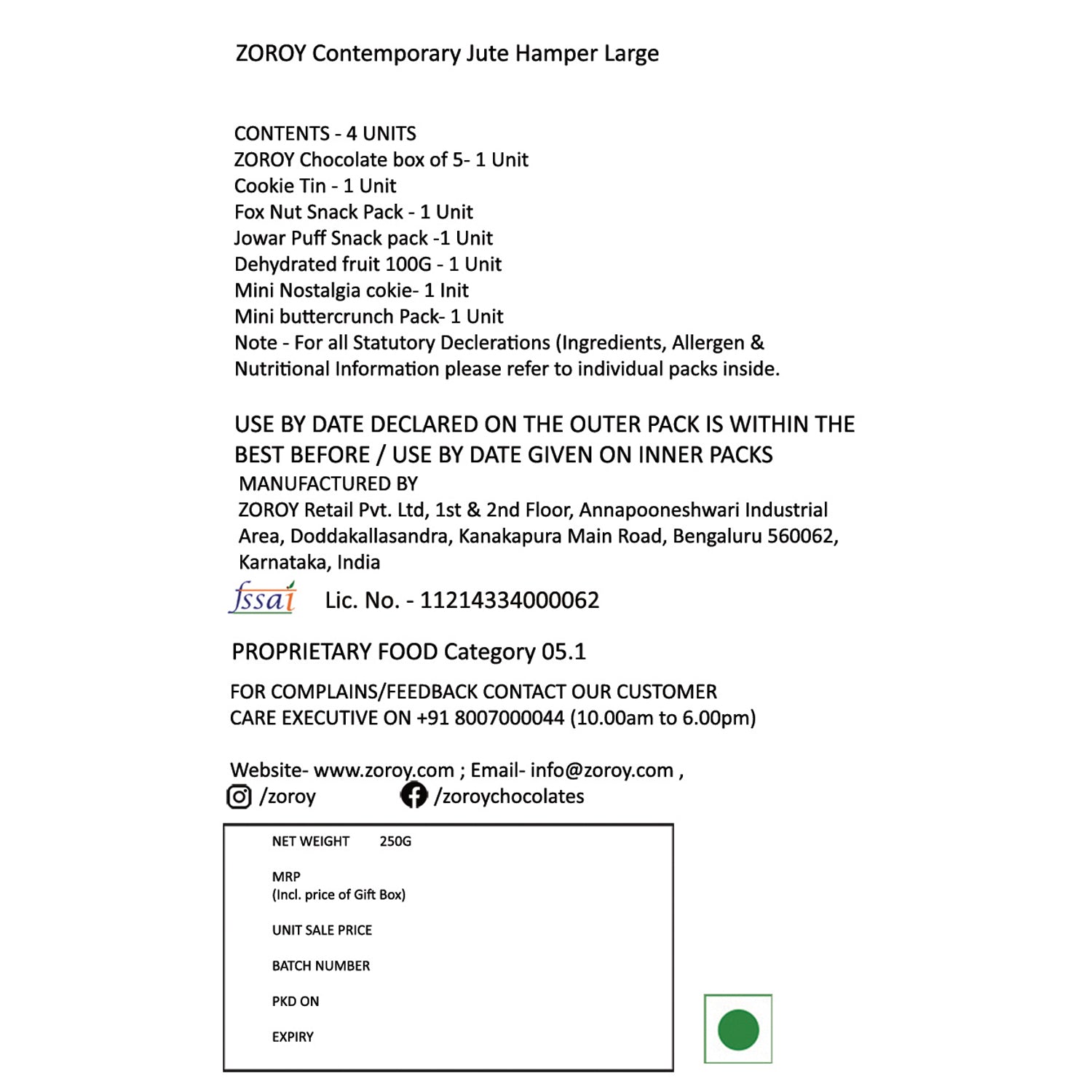 ZOROY LUXURY CHOCOLATE Contemporary Jute Hamper Large | Corporate Chocolate Hamper for Diwali Festive | Combo Assorted Gift