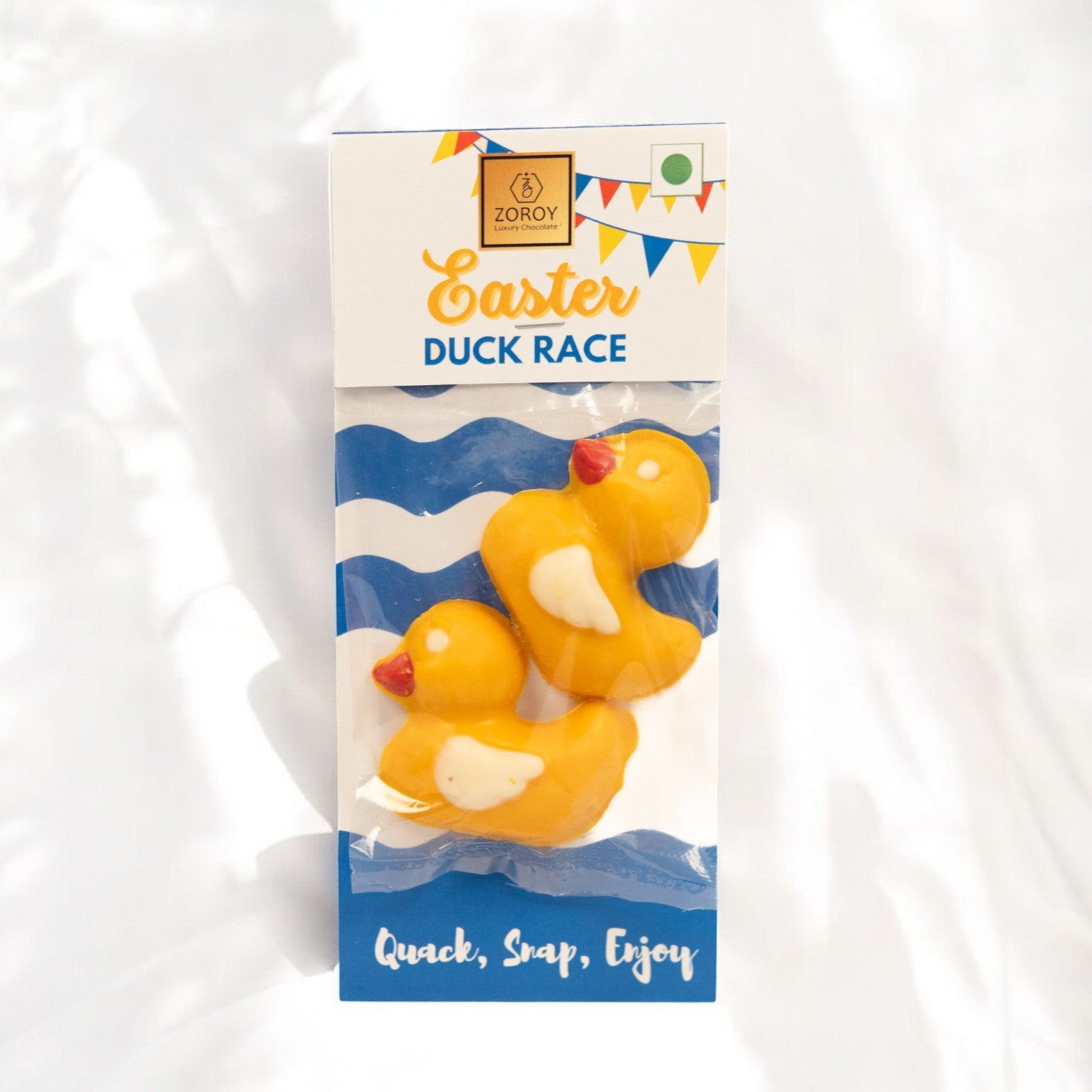 ZOROY Luxury Chocolate Easter Springtime Treats Basket with Choco Eggs, Ducks, Biscuit & Gourmet Snacks | Premium Treats Box |Holiday Gifts & Goodies for Kids, Adults & Festive Gifting | Basket Filler