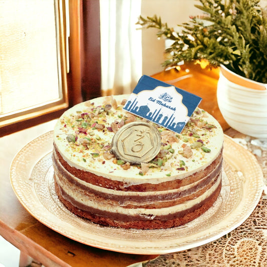 ZOROY Eggless EID Cake with Date and Walnut - Half Kg