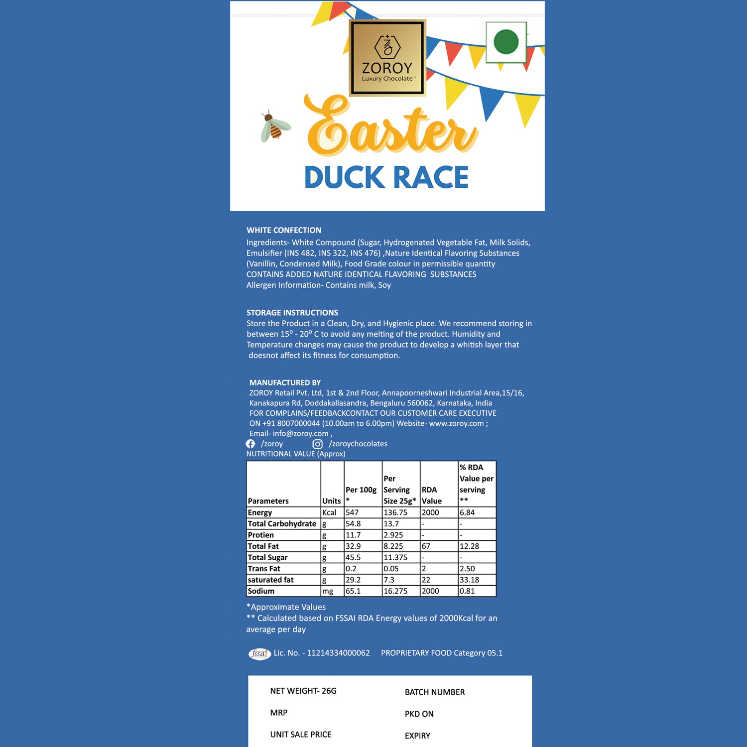 ZOROY Luxury Easter Palm Hamper Gift Basket | Mini Choco Eggs, Bunnies, Ducks, Cream Eggs & Choco Nest | Festive Easter Treats for Kids & Adults | Premium Chocolate Holiday Gift Treats & Goodies