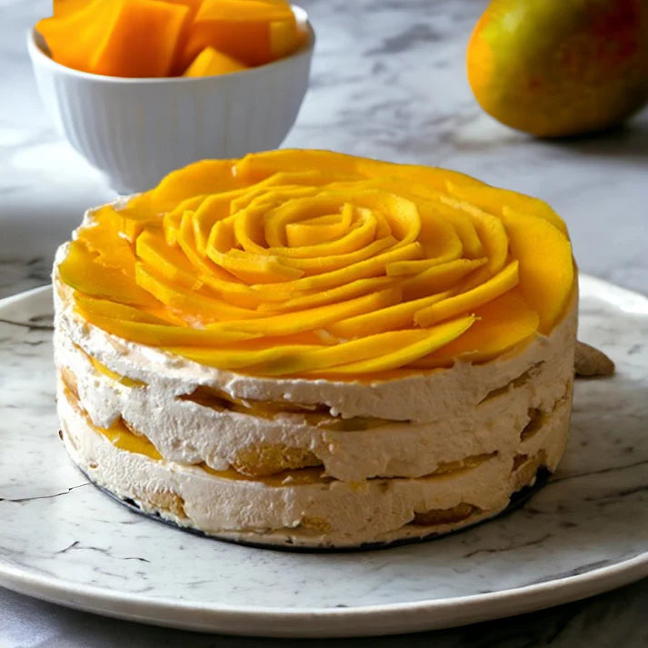 ZOROY Sugarfree Eggless Fresh Mango Cake