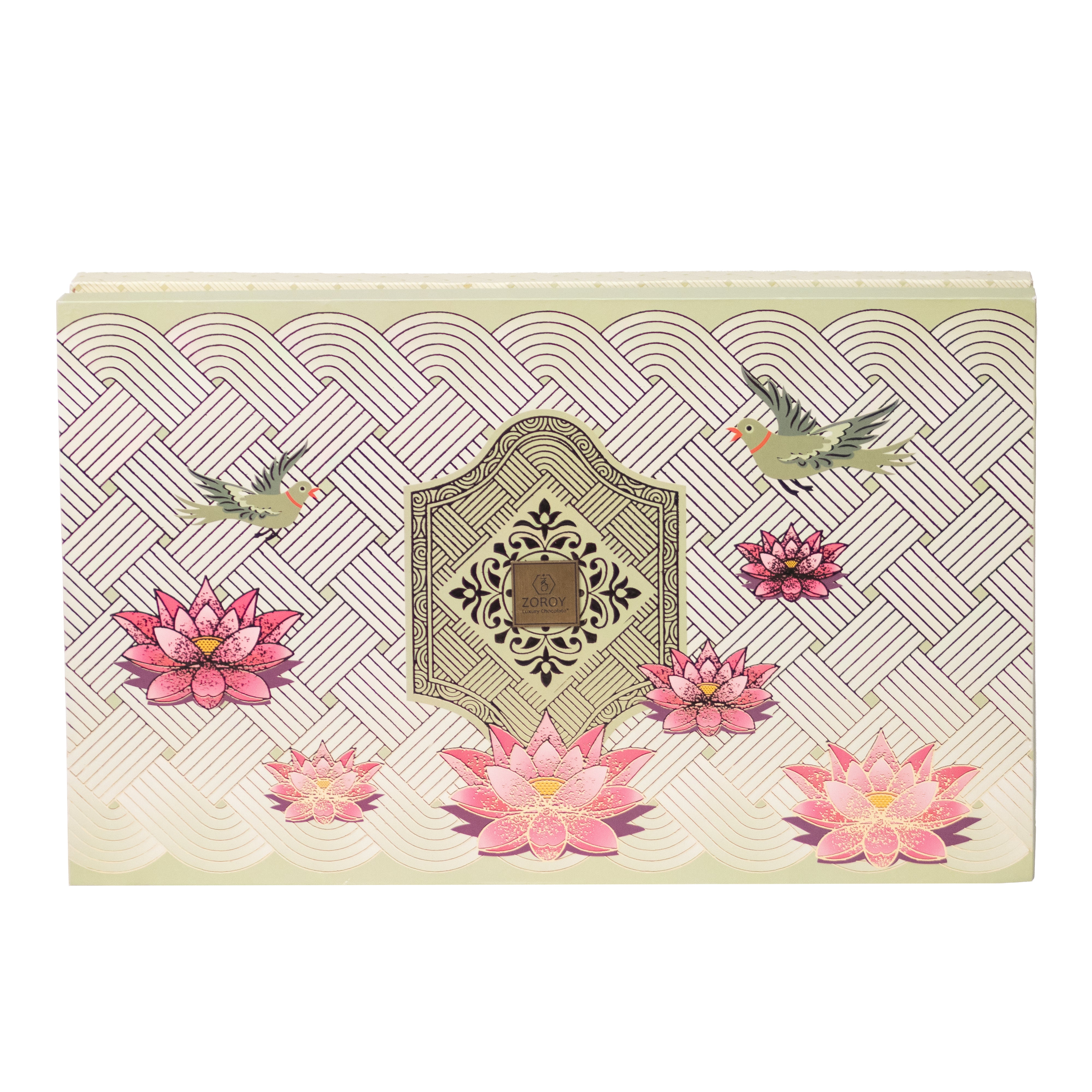 ZOROY Luxury Chocolate The Classic Parrot Gift Combo Hamper | 16 Milk & Drak Chocolates, Dry Fruits Almond with Chocolate Coated Biscuits | for Corporate Celebration Diwali Christmas Anniversary Birthday