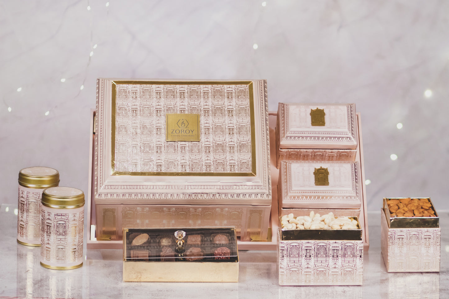 ZOROY Large Rajwada Combo Masterpiece Gift Hamper With Chocolates Cookies & Mix Dry Fruits Other Goodies Combo Pack
