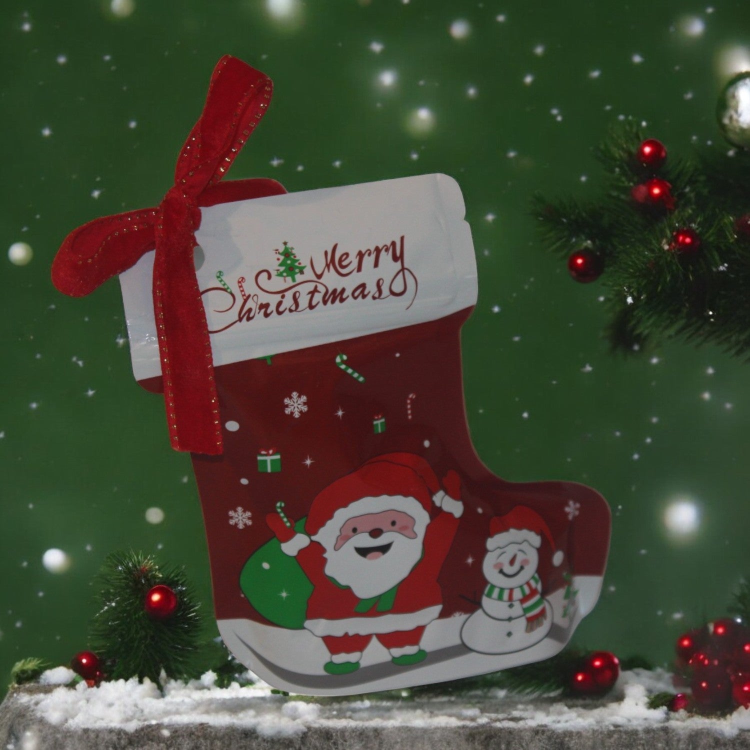 ZOROY STOCKING CHOOCLATE POUCH | Assorted chocolates | 4 nos | |Ideal for Holiday Christmas New Year Corporate Gifts Secret Santa