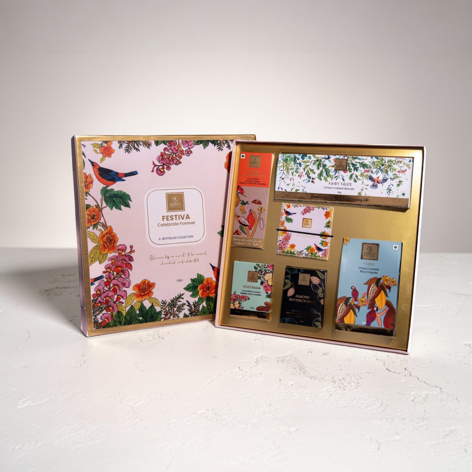 ZOROY Festiva Hamper – Assortment of Bestselling Chocolates & Treats | Premium Festive Diwali & Bulk Corporate Gift Box