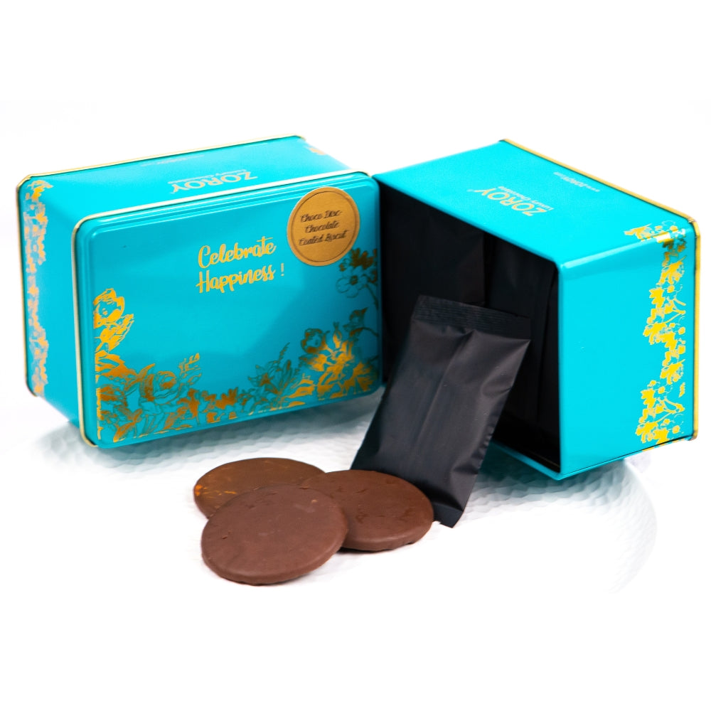ZOROY Luxury Chocolate coated Biscuits | Biscuit chocolate | Crisp Biscuits dipped in chocolate | Gourmet chocolate gift box | 16 nos | 320 grams