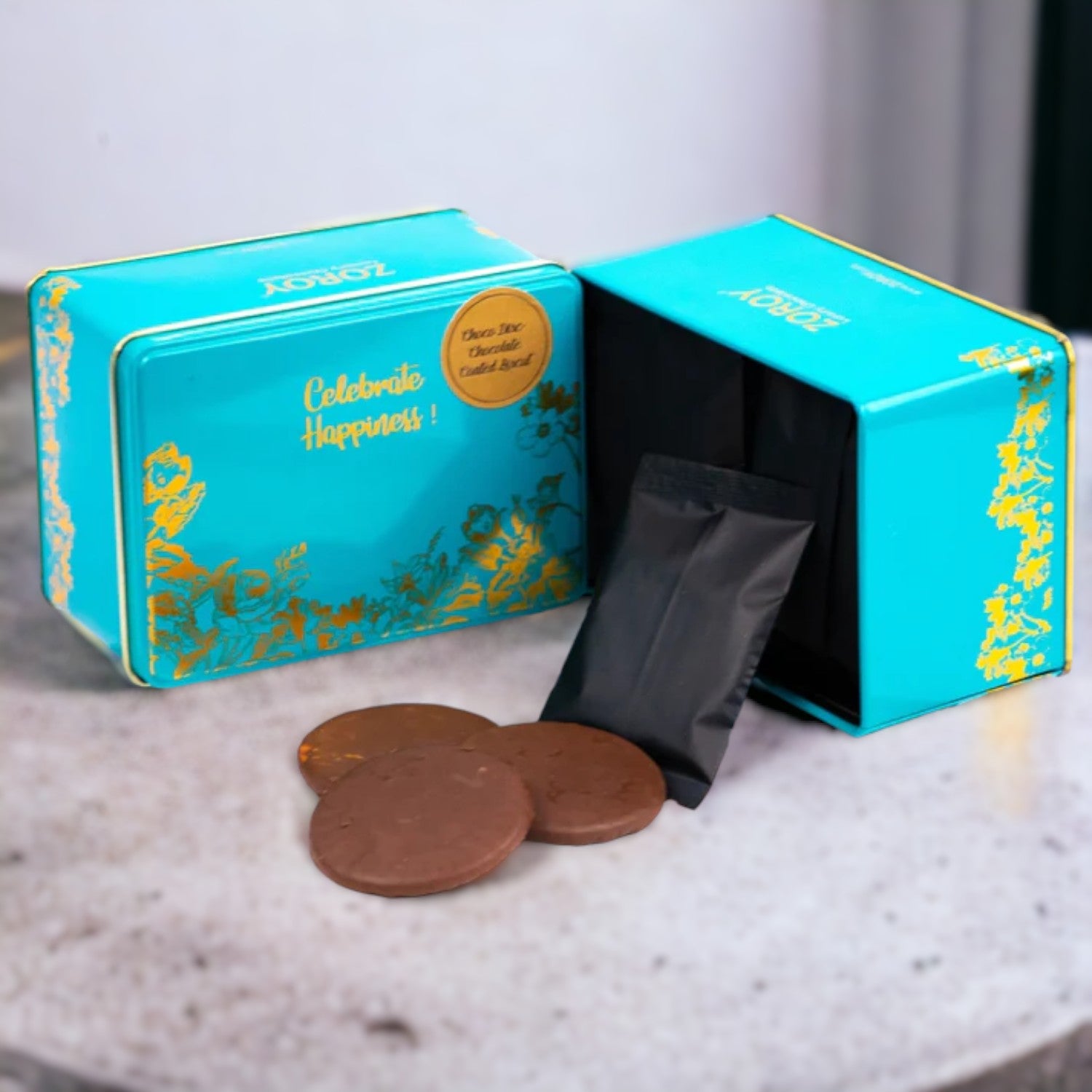 ZOROY Luxury Chocolate coated Biscuits | Biscuit chocolate | Crisp Biscuits dipped in chocolate | Gourmet chocolate gift box | 16 nos | 240 grams - ZOROY