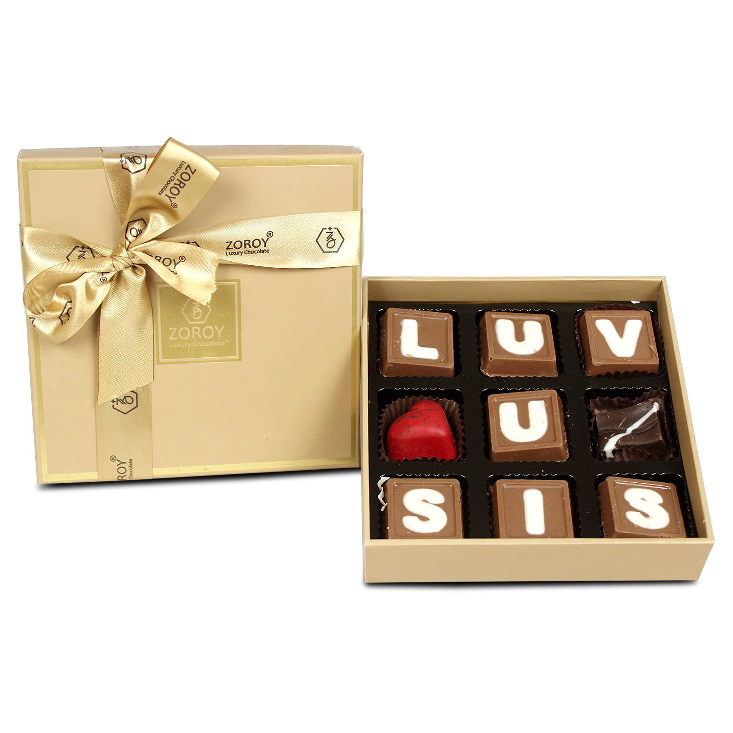 ZOROY Rakhi special Love You Sis message chooclates