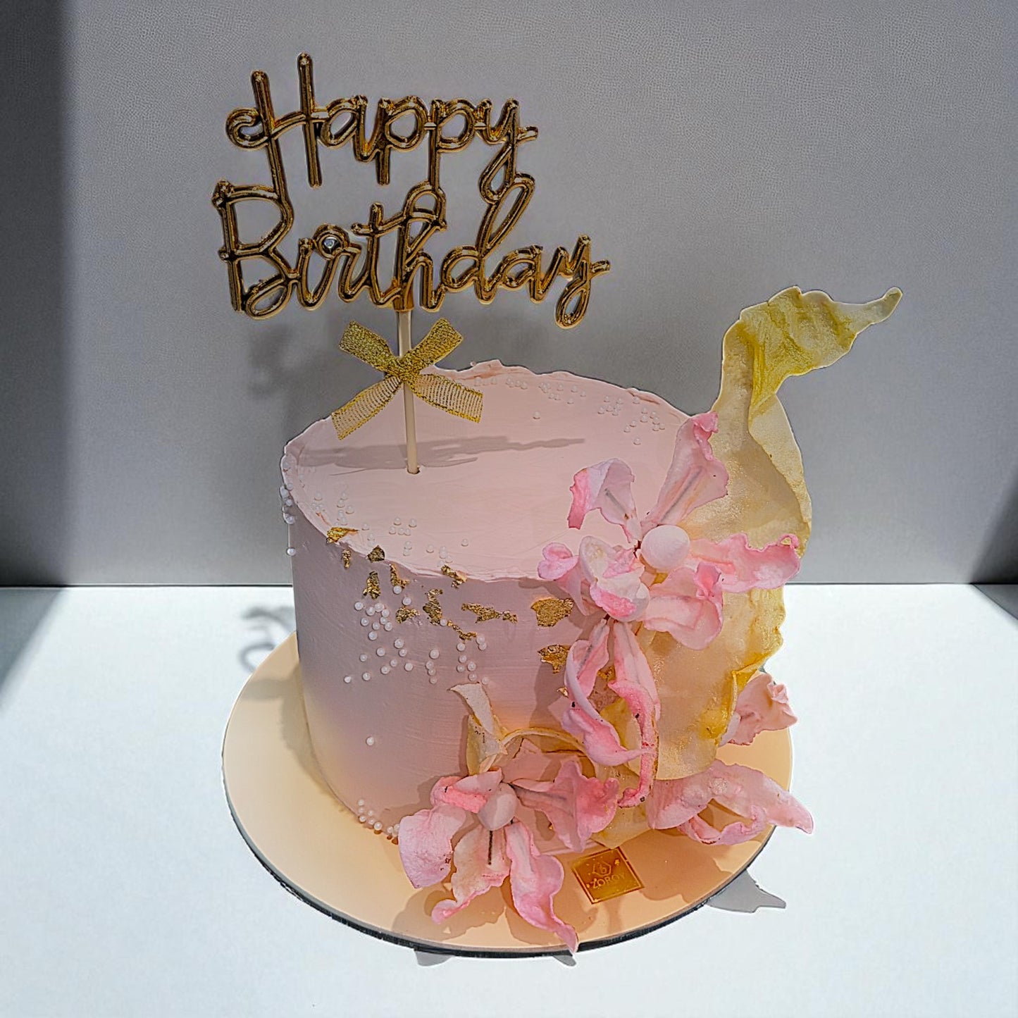 Abstarct floral cake