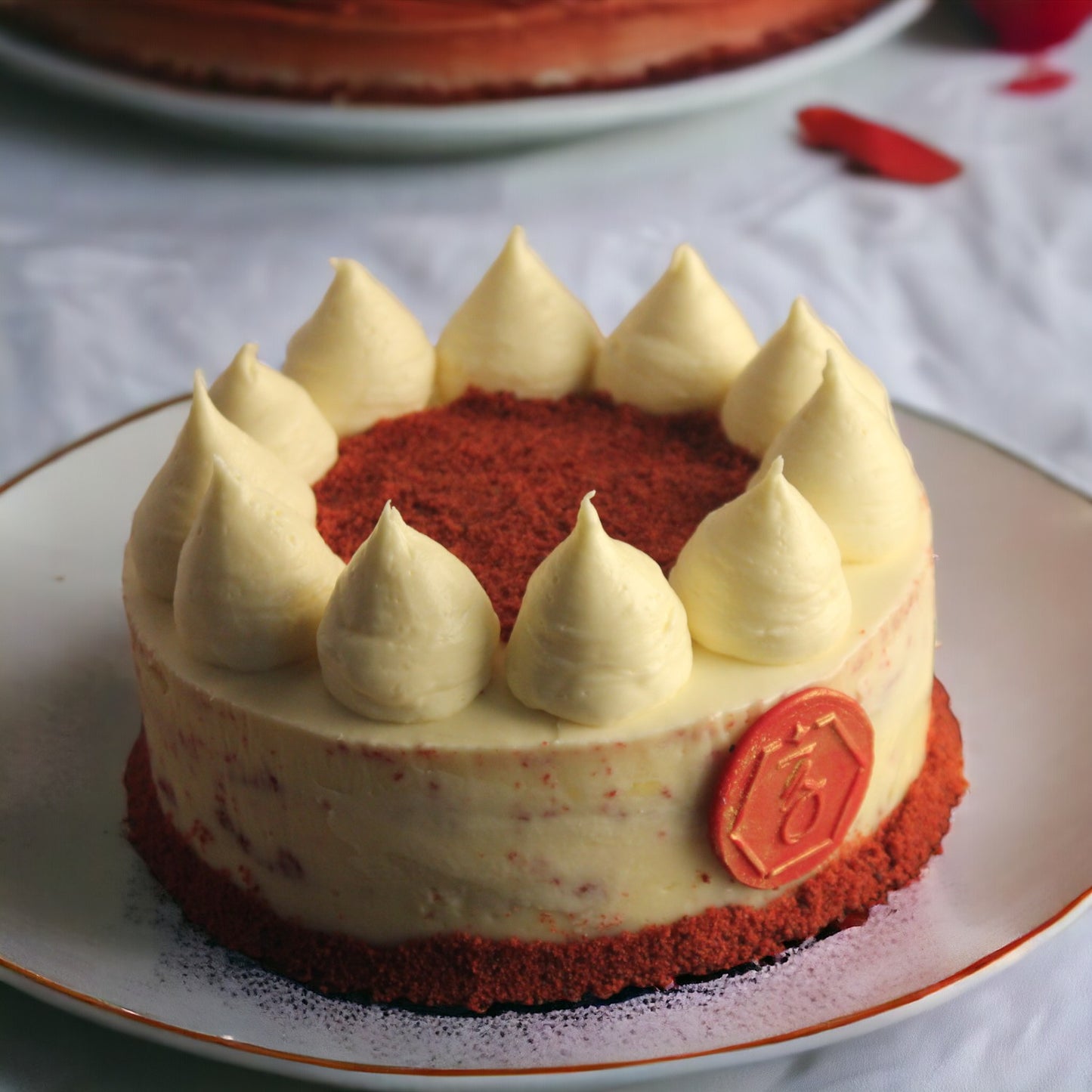 ZOROY Eggless Red Velvet Cheesecake