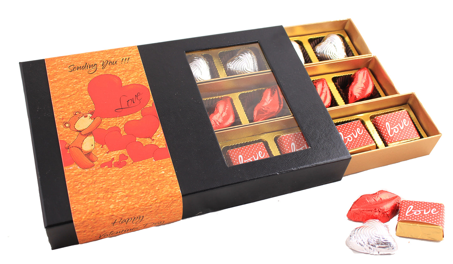 ZOROY Valentines Box of Love, Kisses and Hearts