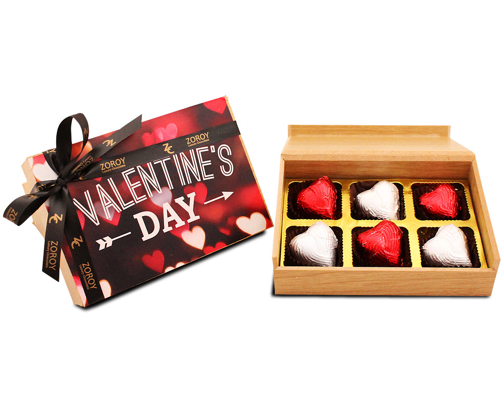 ZOROY Luxury Chocolate Mini Valentines Day chocolate Box with my Heart for you-60gms Gift Pack For Girlfriend | Boyfriend Anniversary Gifts For Wife | Husband | Love Message Chocolates