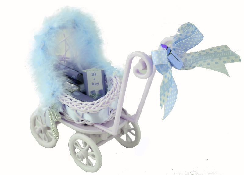 Blue Pram of Good wishes 6 chocolates