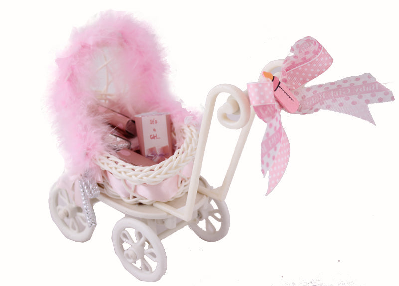 Pink Pram of Good wishes 6 chocolates