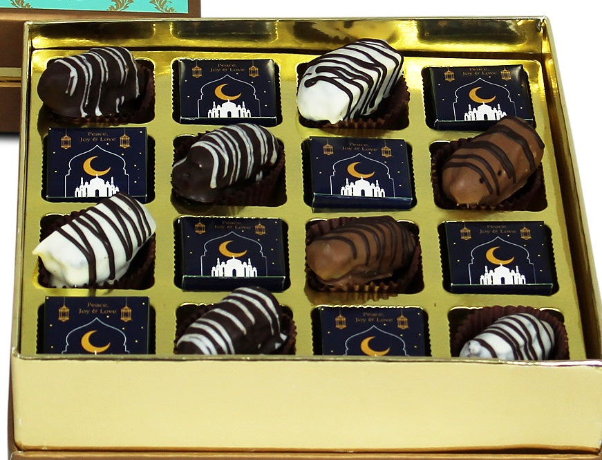ZOROY EID & Royal Ramadan Assorted Dates and Chocolate Gift Box - 190 Gms