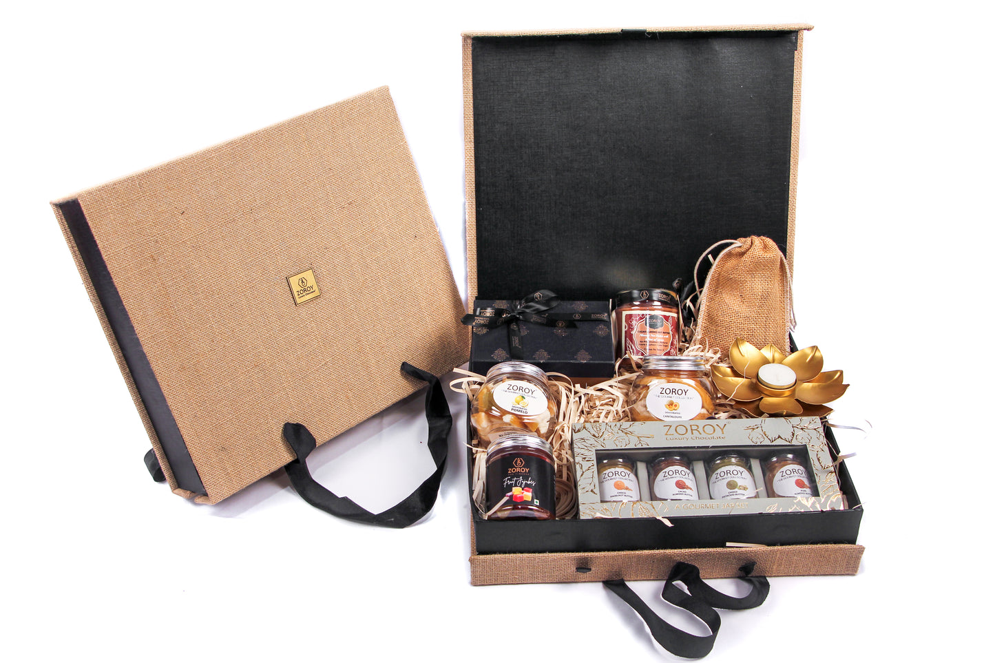 ZOROY Jute hamper briefcase box