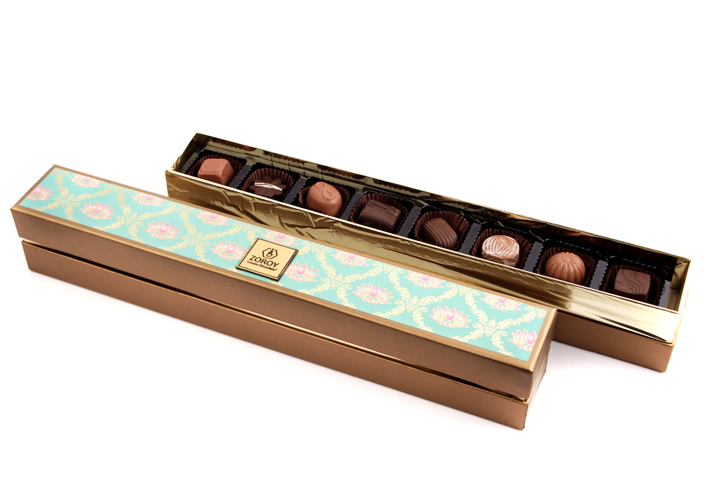 ZOROY Long Lotus Box of 8 Assorted Delite Chocolate Gift Pack (88 Gms)