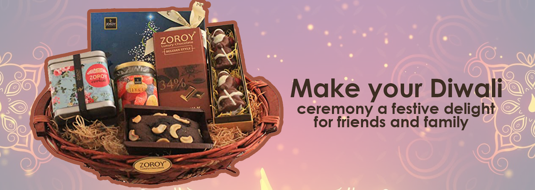 Handcrafted exquisite chocolate gift hampers paying homage to the Diwali festivities