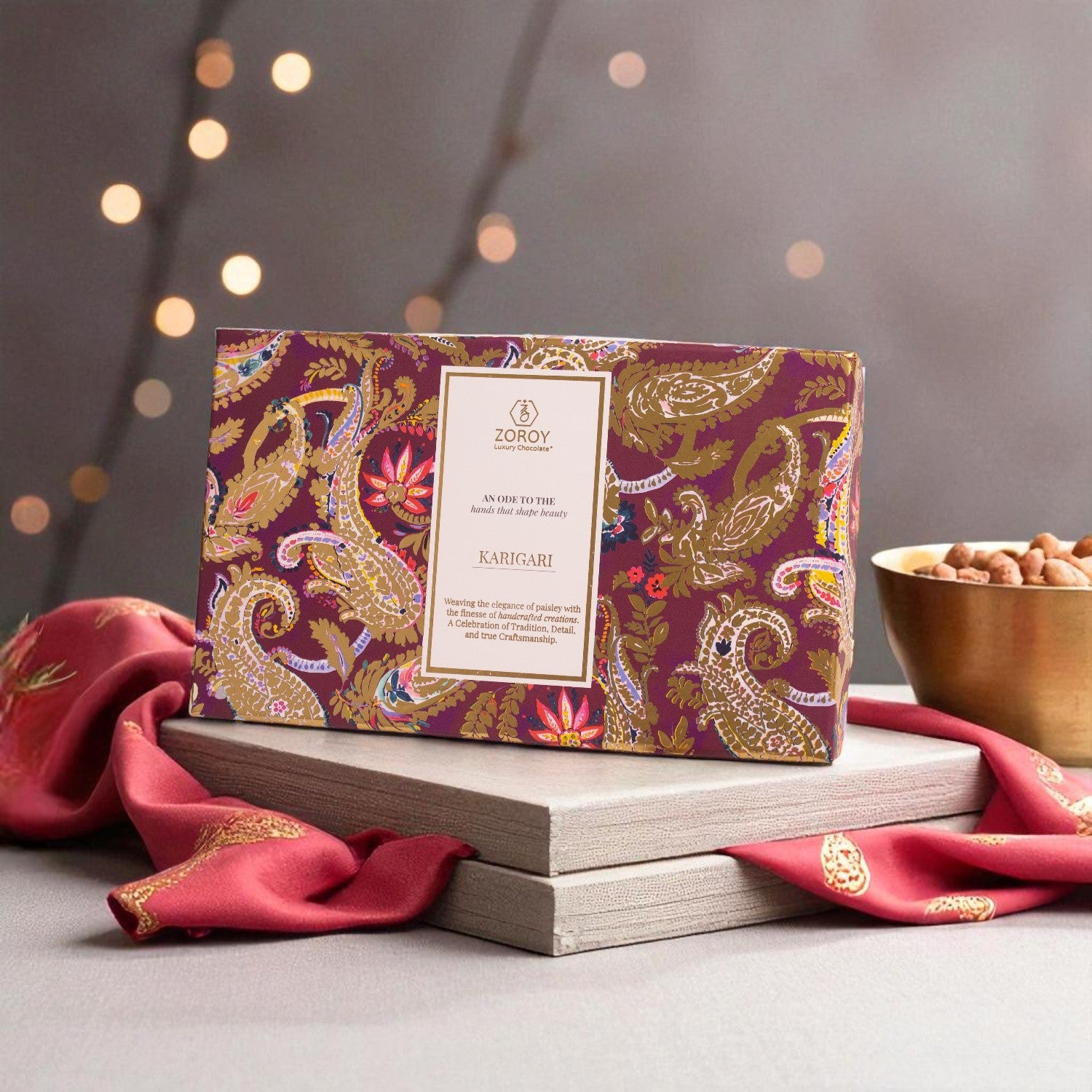 ZOROY Diwali Gift Box with 240 Gms Assortment Of Almond Raisins Cashews And Mix Dry Fruits Combo Pack