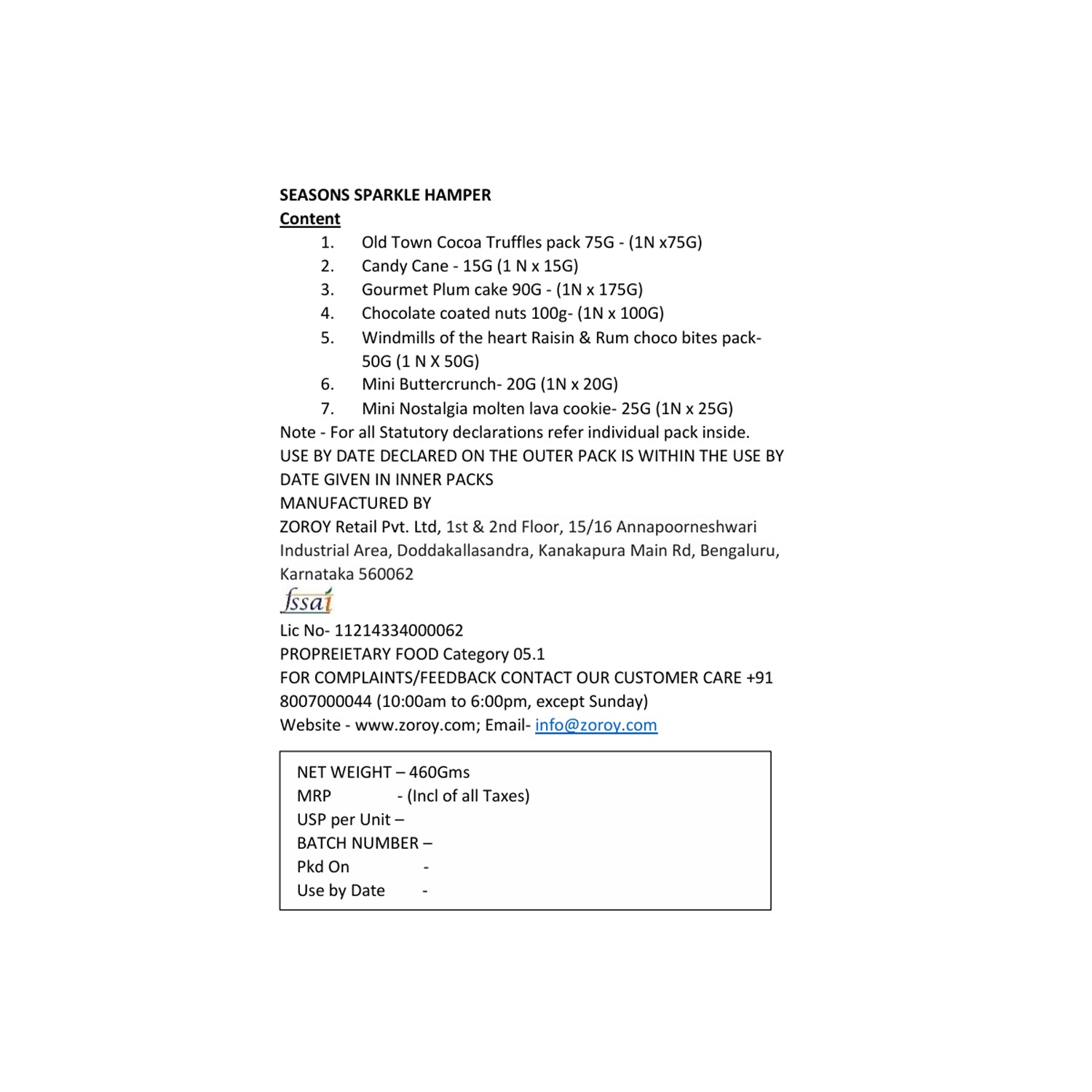 ZOROY Seasons Sparkle Christmas Gift Hamper | Double Door Keepsake Box with Plum Cake, Truffles, Choco Nuts, Cookies & Soy Candle | Luxury Festive, Secret Santa & Corporate Gifting