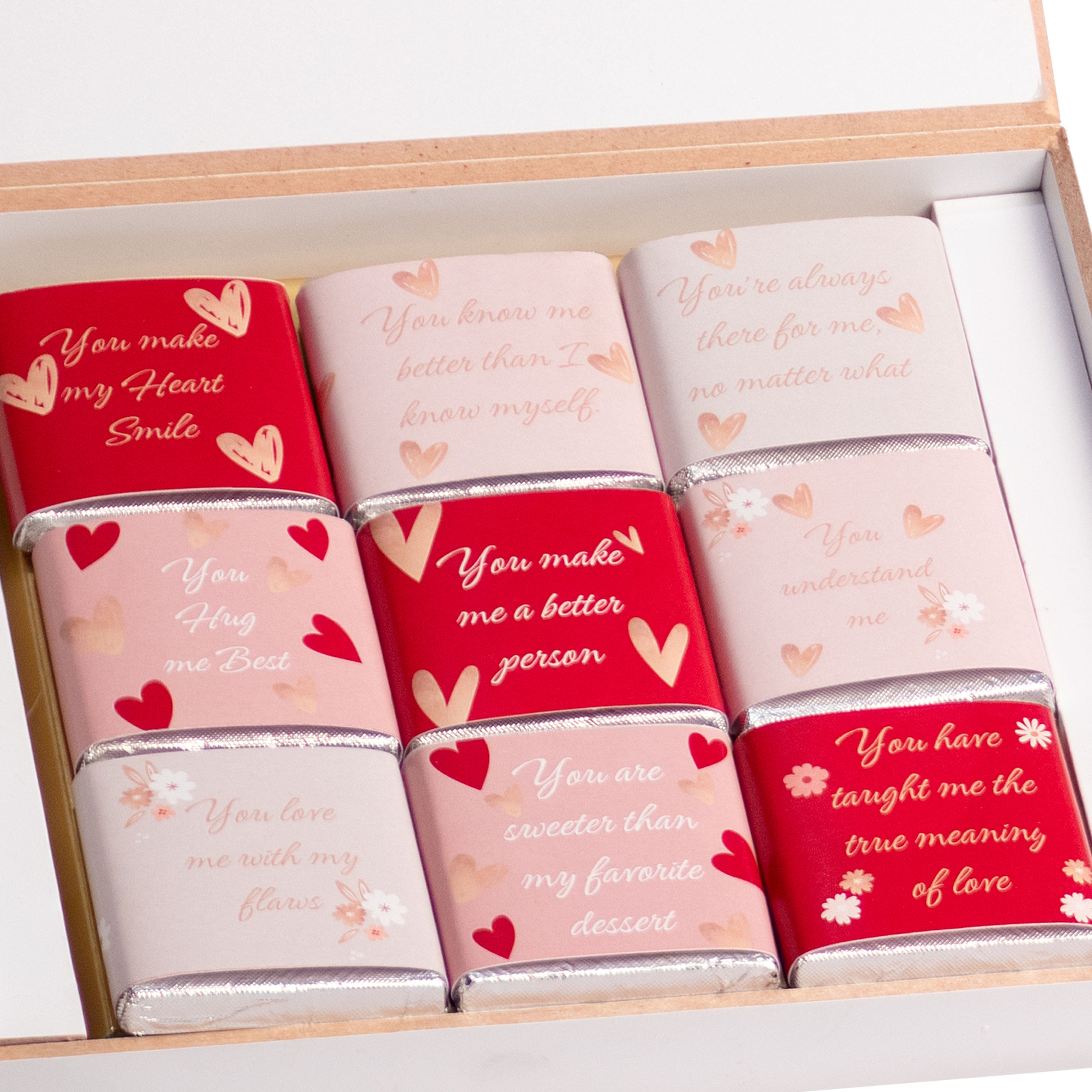 ZOROY 9 Reasons Why I love you chocolate box