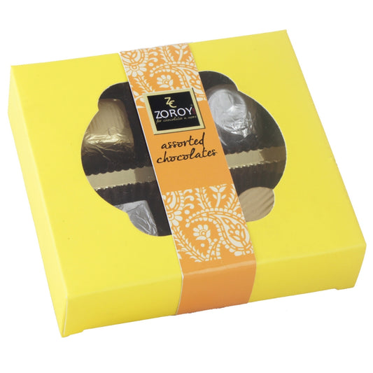 ZOROY A bright coloured Diwali special Gift box with 4 Assorted Delite chocolates (44 Gms)