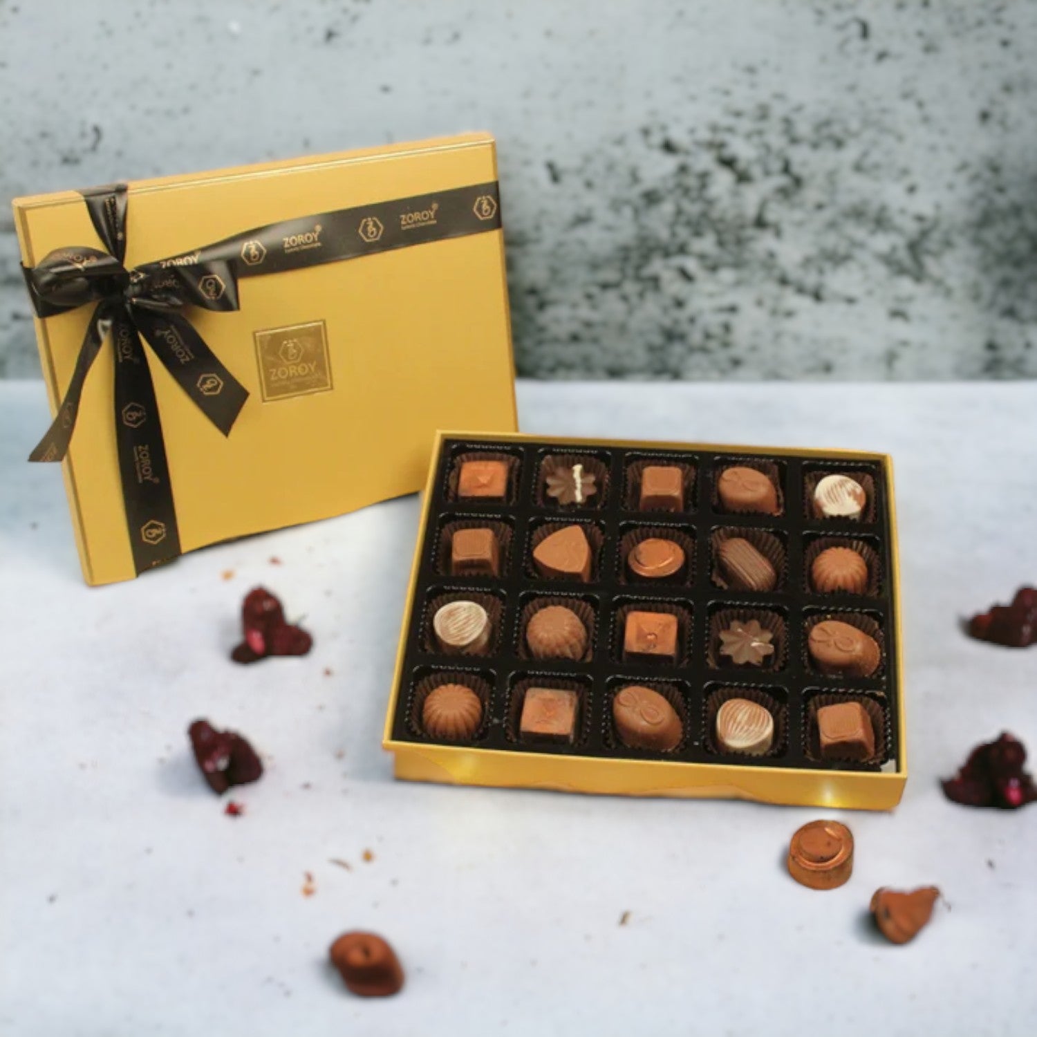 ZOROY Assorted Delite Box of 20 confection Chocolate Gift Box (220 Gms) - ZOROY