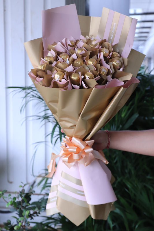 Chocolate Hand Crafted Classic Bouquet with 20 chocolates - Bangalore Only