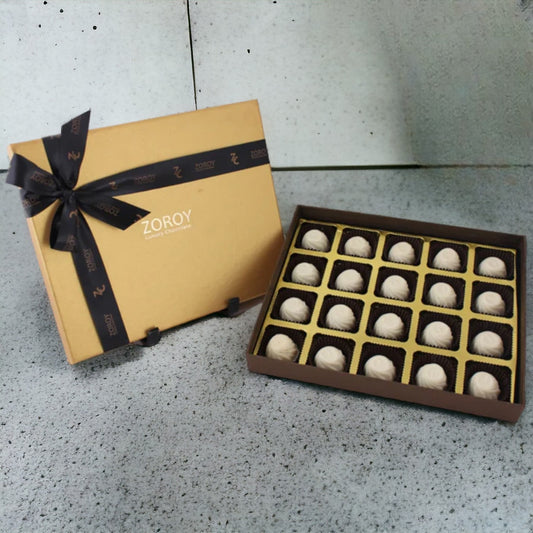 ZOROY Box of 20 Assorted Delite White chocolate pralines Gift Box - (220 Gms)