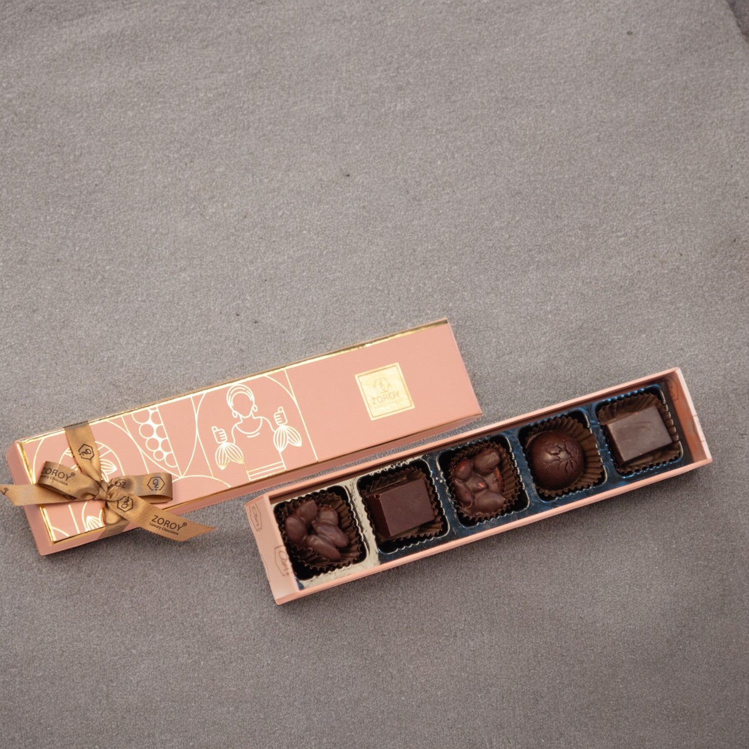 ZOROY 59% Vegan Dark Sugarfree Chocolates | No added Sugar | No Maltitol | Monk Fruit Sweetened |5nos