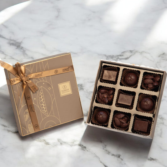 ZOROY 59% Vegan Dark Sugarfree Chocolates | No added Sugar | No Maltitol | Stevia Sweetened | 9nos
