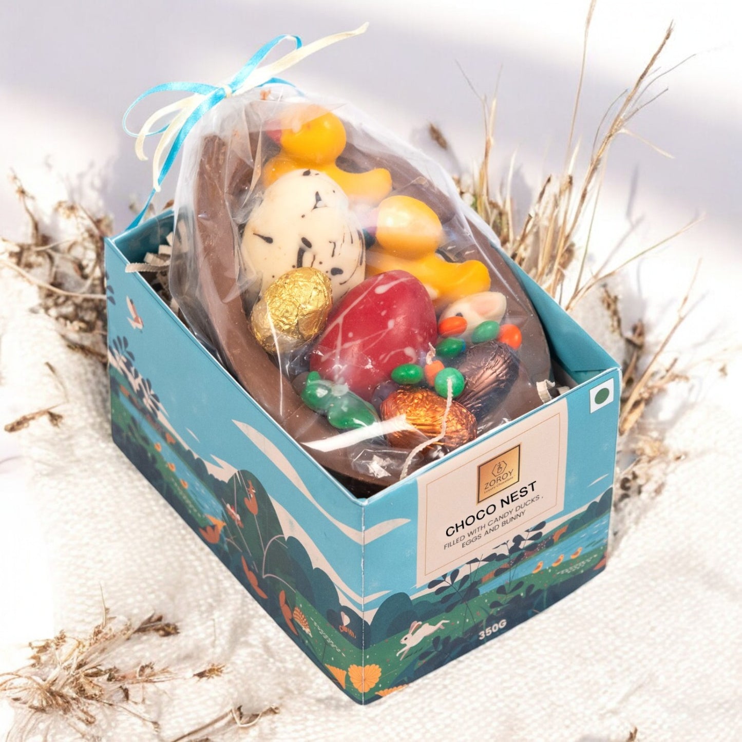 ZOROY Chocolate Easter box of 1 Extra Large Nest