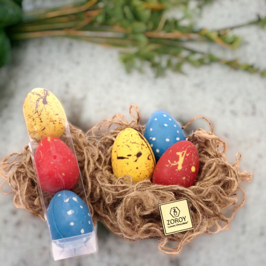 ZOROY Chocolate 3 Colourful Egg set