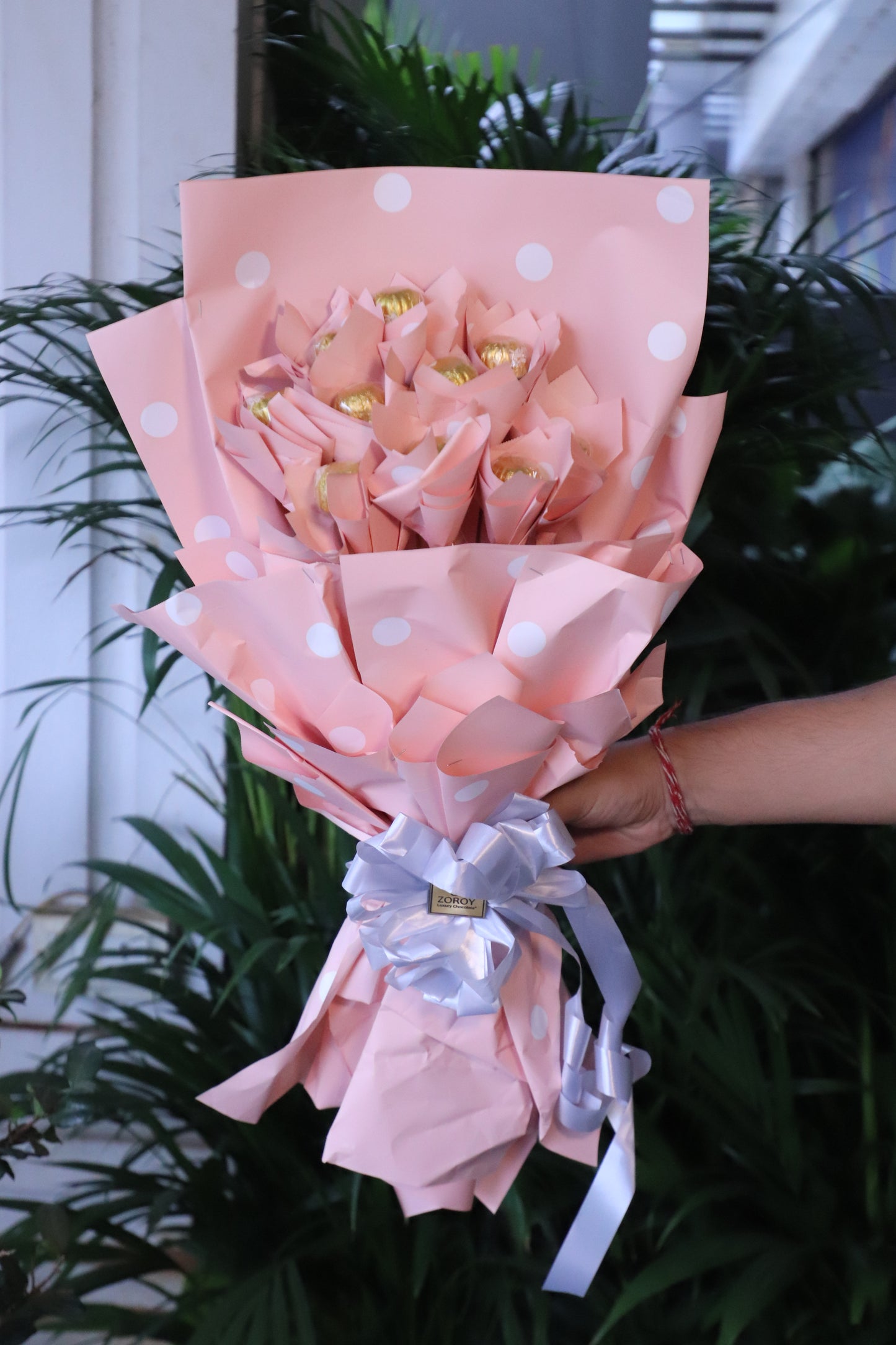 Chocolate Hand Crafted Classic Bouquet with 10 chocolates - Bangalore Only