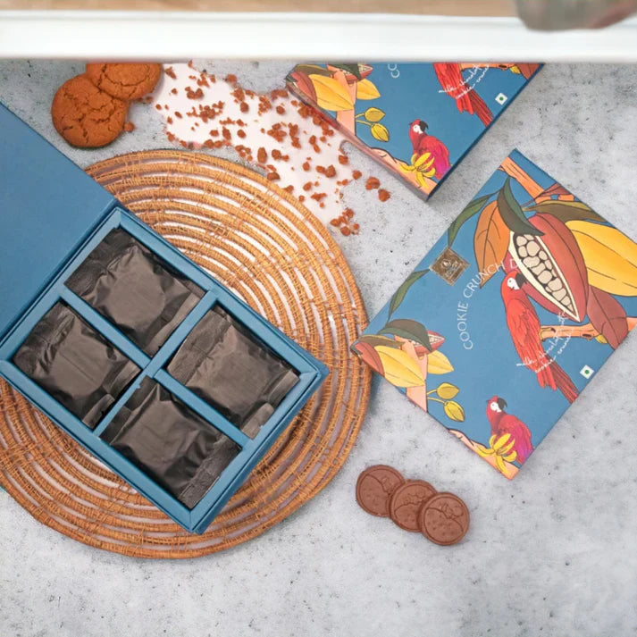 ZOROY Cookie crunch Disc with Sea salt in Milk Chocolate | 100G | 100% Veg