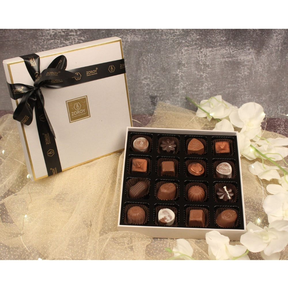 ZOROY Assorted Delite Chocolate Gift Box of 16 confection (176 Gms)
