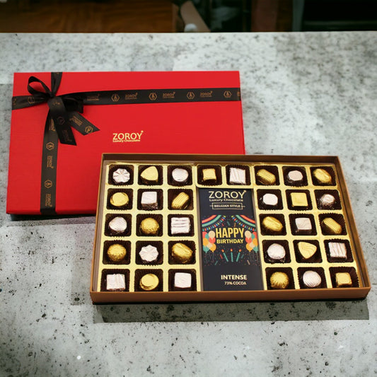 ZOROY Happy Birthday Extravaganza Delite Chocolate Gift Box