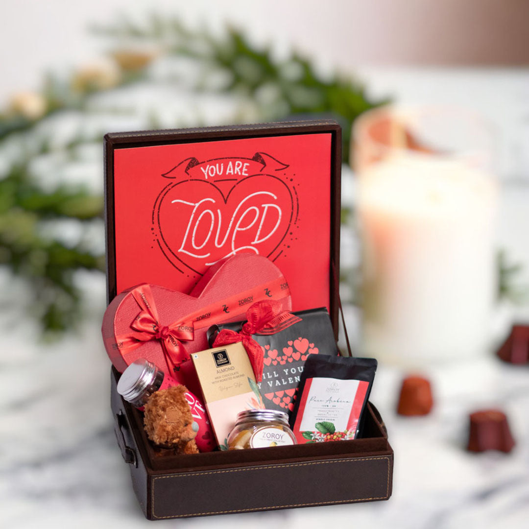 ZOROY Luxury Chocolate You are Loved Leather hamper