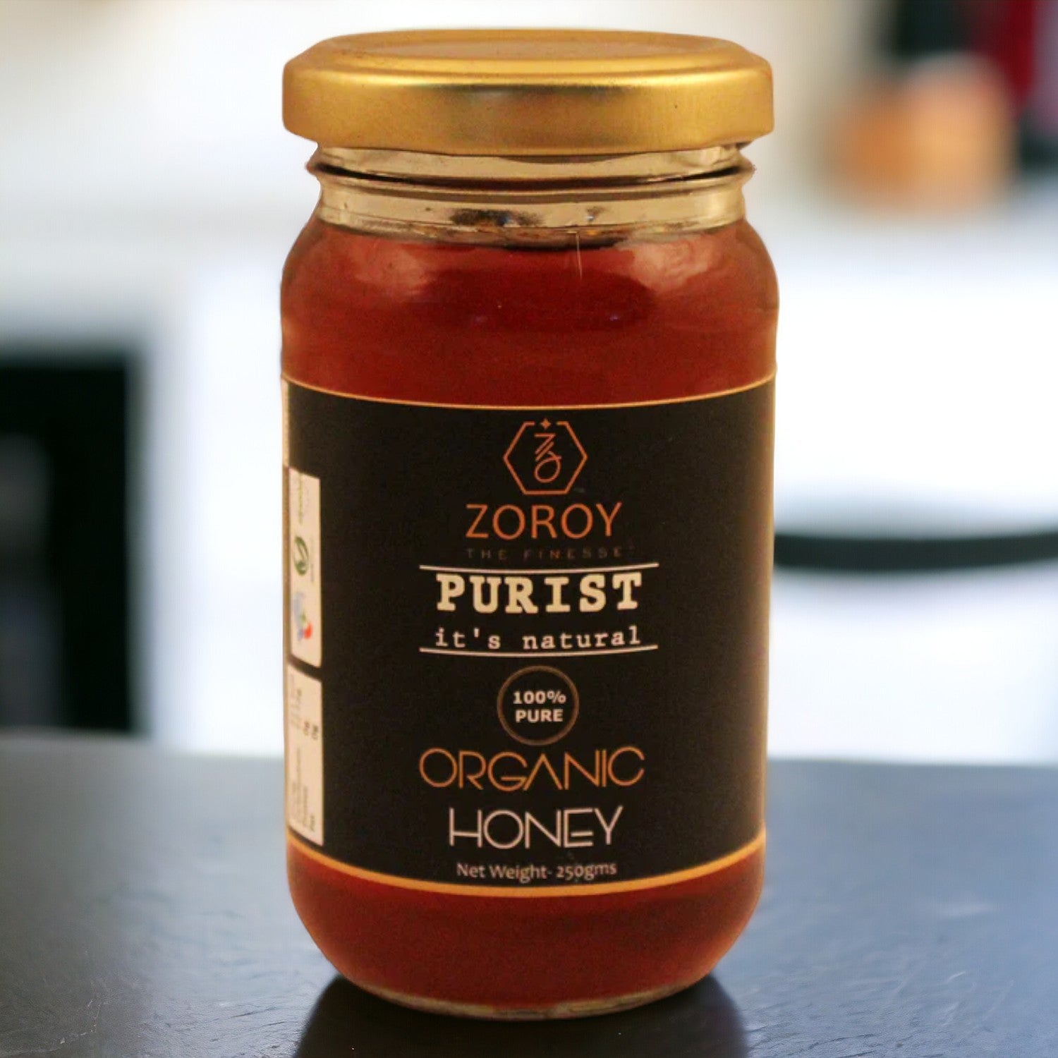 ZOROY THE FINESSE 100% Pure Honey Organic Honey cultivated from Himalyas Wild forest Honey | Best Honey for Family | Natural Honey | No Sugar adulteration | 250 Grams