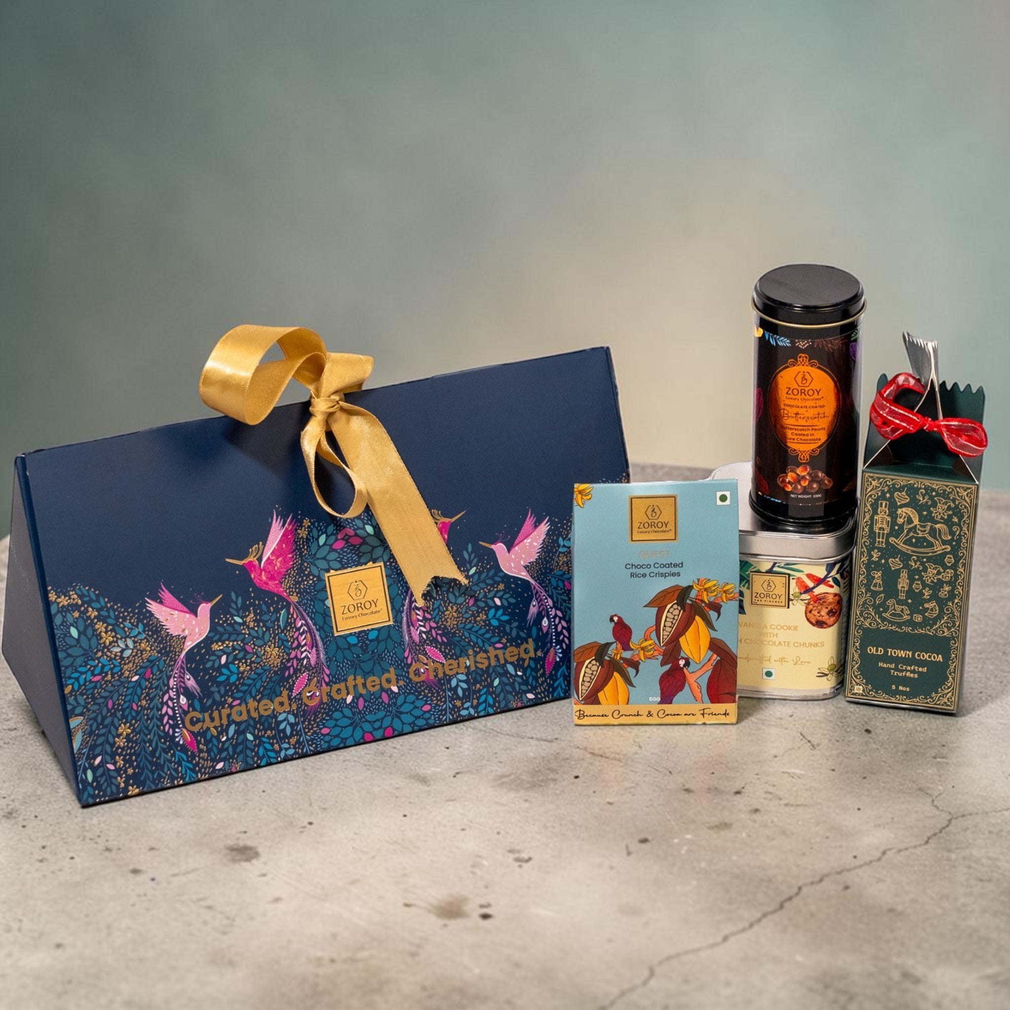 ZOROY The Indulgence Paradise Chocolate Gift Hamper | Truffles, Cookies, Chocolate Nuts & Rice Crisps Gift Box