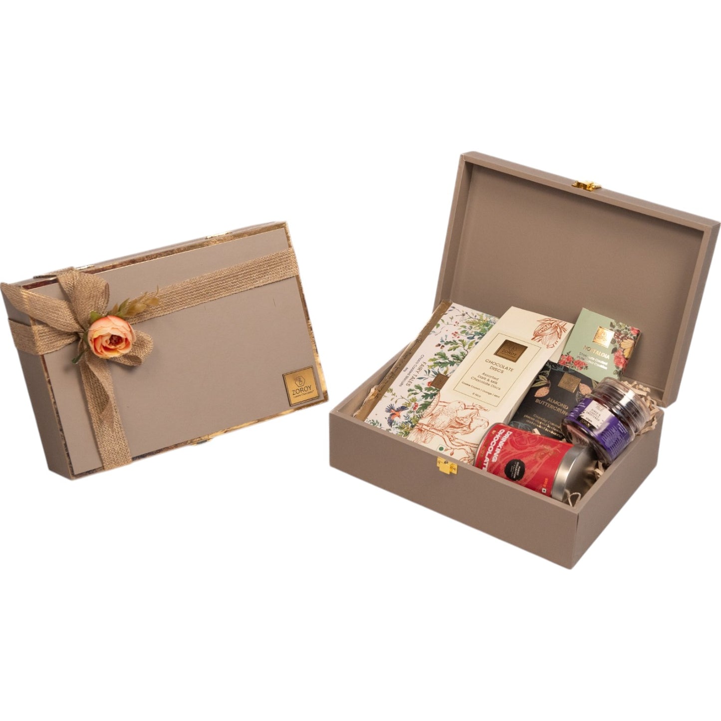 ZOROY Luxury Chocolate Anytime Wooden Treasure Chest Assorted Combo Hamper Pack| Keepsake Reusable Gift Box | Ideal Gift for Birthday, Anniversary, Corporate, House Warming, Wedding Diwali