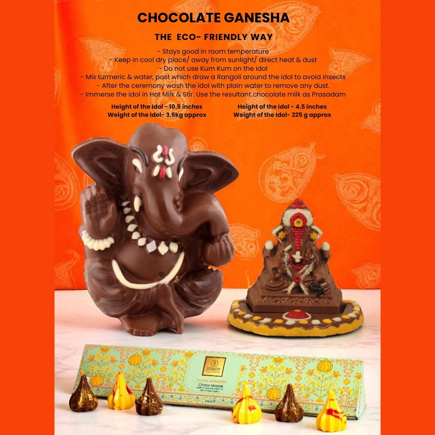 ZOROY Chocolate Ganesha Large